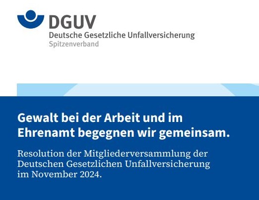 Cover der Resolution gegen Gewalt